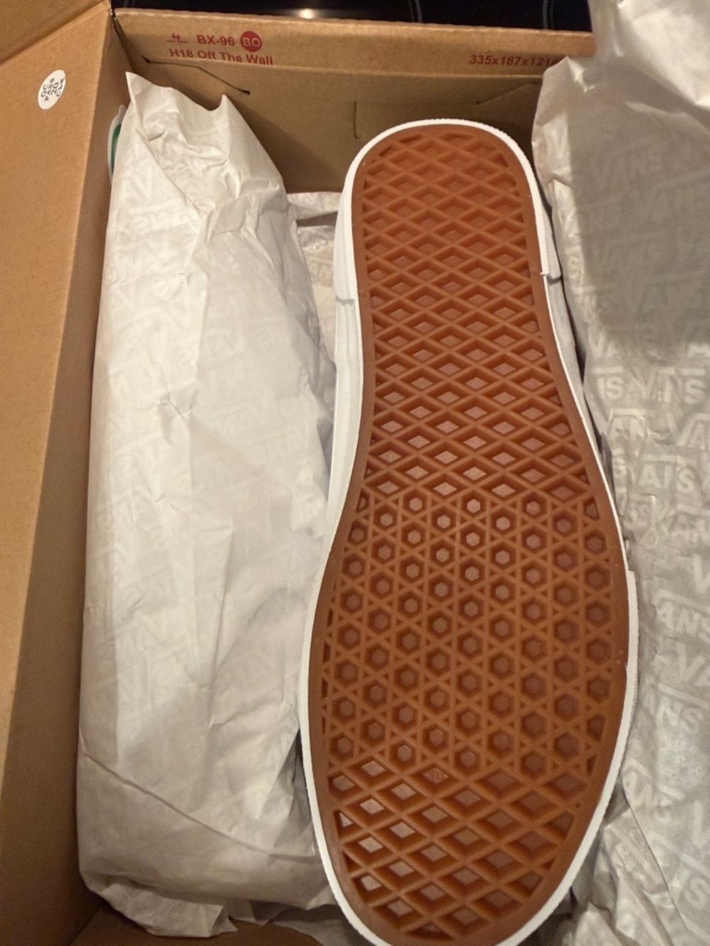 Vans Red and Kraft Cardboard Shoe Box - Picture 5 of 9